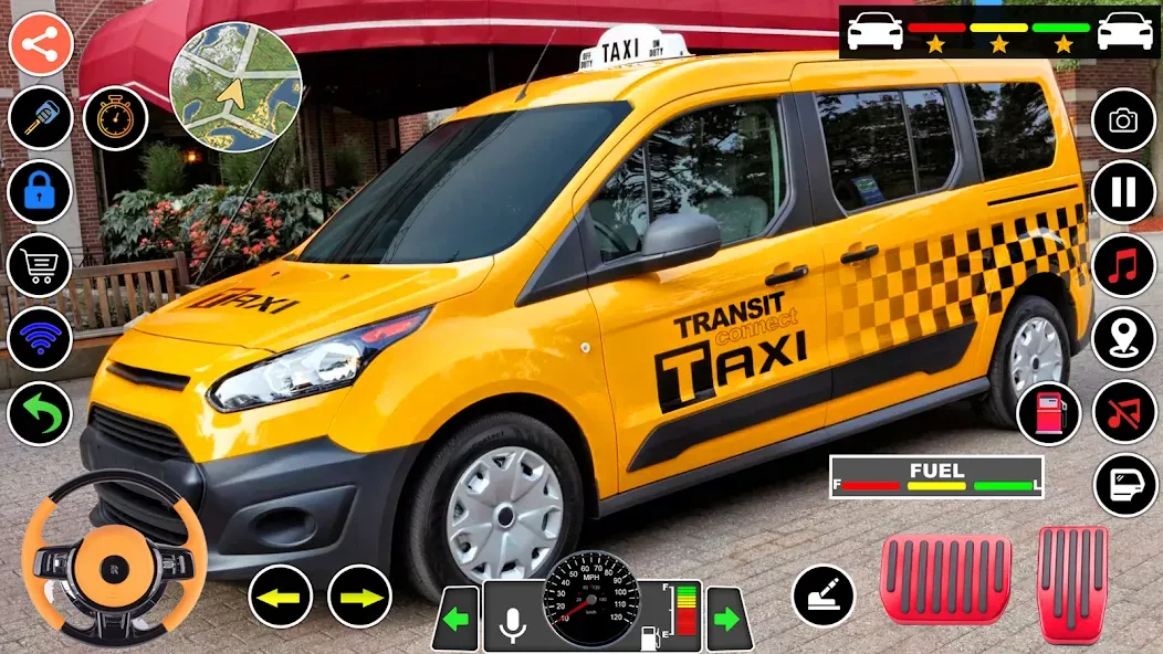 US Taxi Game 2023-Taxi Driver  [МОД Бесконечные деньги] Screenshot 2