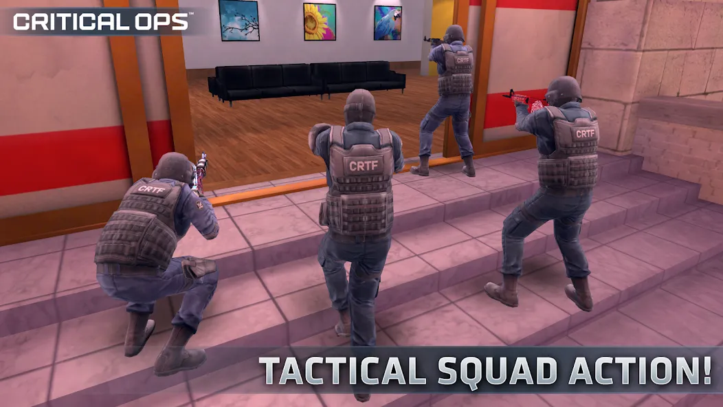 Critical Ops: Multiplayer FPS (Критикал Опс)  [МОД Бесконечные монеты] Screenshot 1