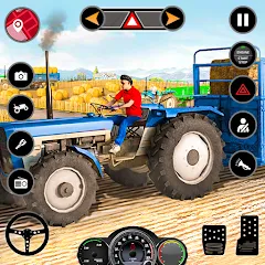 Скачать взломанную Tractor Simulator Farm Games (Фарминг игры)  [МОД Бесконечные монеты] - последняя версия apk на Андроид