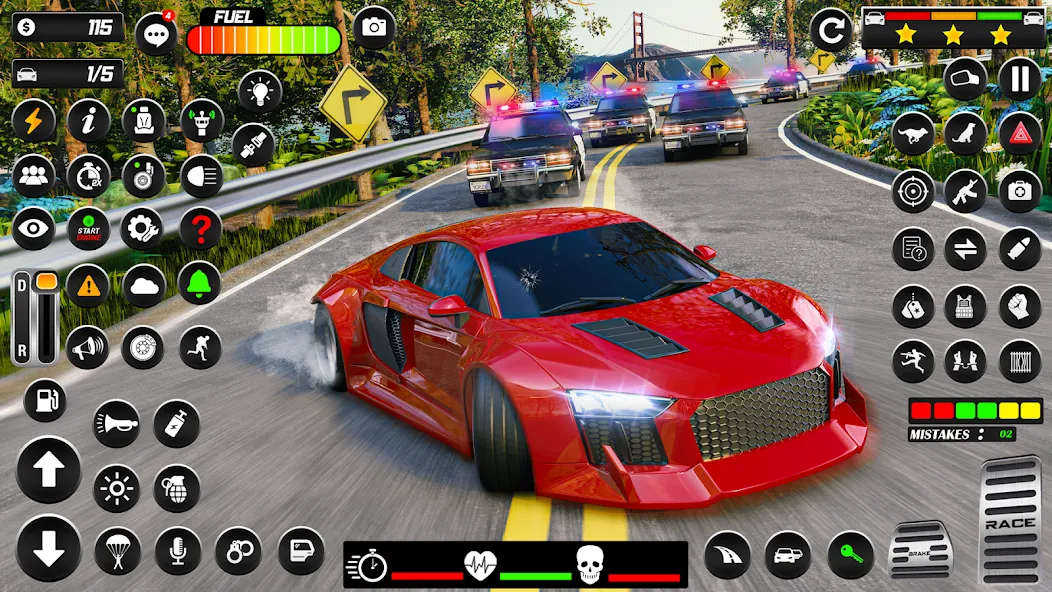 Police Car Chase Car Games  [МОД Unlocked] Screenshot 4