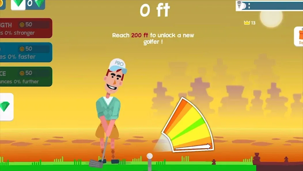 Golf Orbit: Oneshot Golf Games  [МОД Бесконечные монеты] Screenshot 1