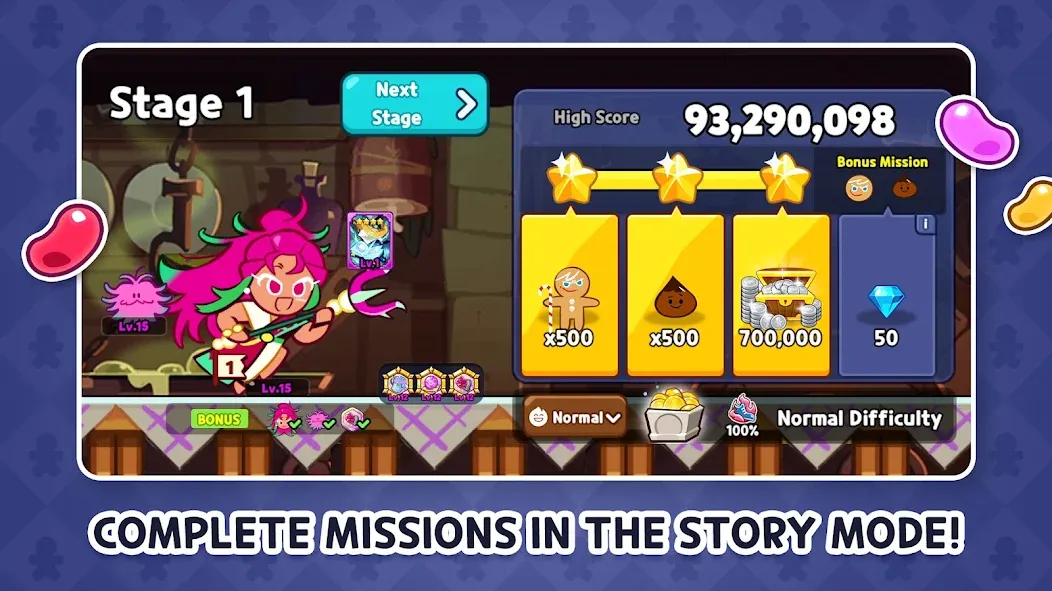 CookieRun: OvenBreak (Куки Ран)  [МОД Бесконечные монеты] Screenshot 3