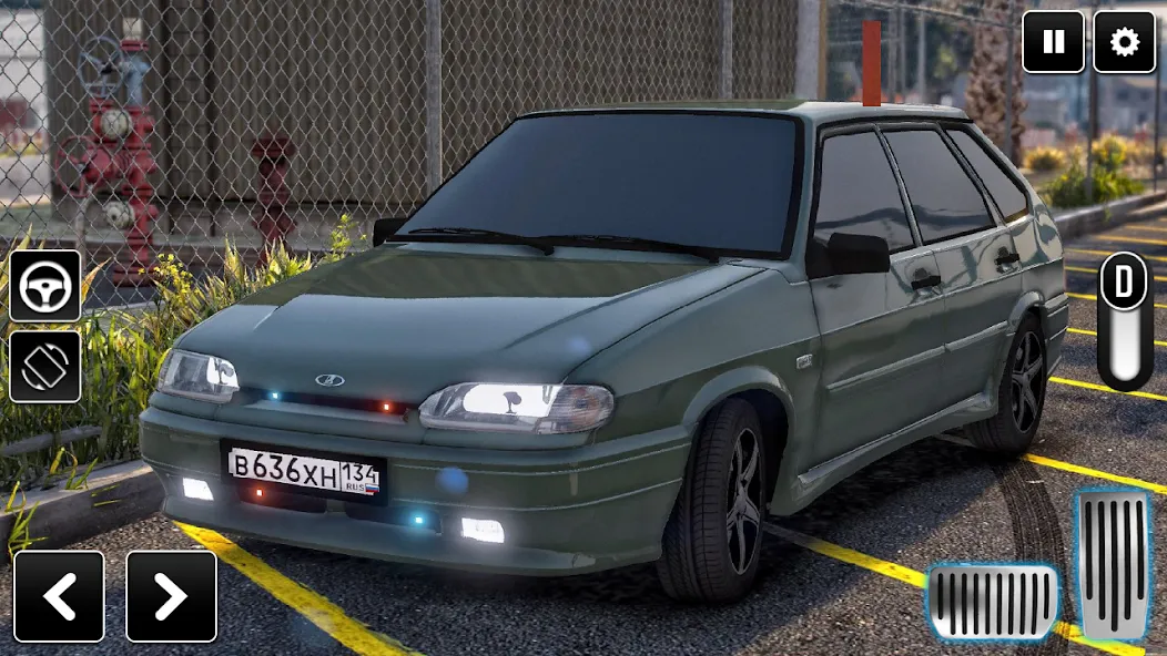 2114 Car Driving: Lada sedan  [МОД Бесконечные монеты] Screenshot 1