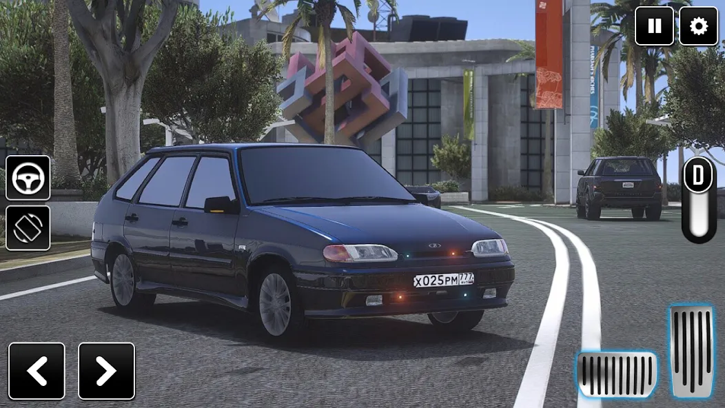 2114 Car Driving: Lada sedan  [МОД Бесконечные монеты] Screenshot 2