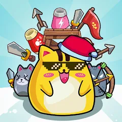 Скачать взлом CatnRobot Idle TD: Battle Cat (КэтТауэр Айдл ТД)  [МОД Unlocked] - последняя версия apk на Андроид