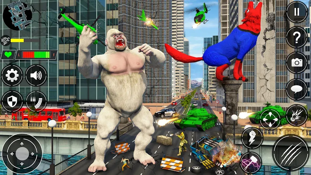 Giant Gorilla Bigfoot Monster (Энгри Горилла)  [МОД Menu] Screenshot 4