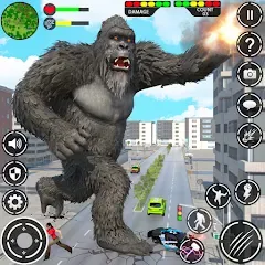 Скачать взлом Giant Gorilla Bigfoot Monster (Энгри Горилла)  [МОД Menu] - полная версия apk на Андроид