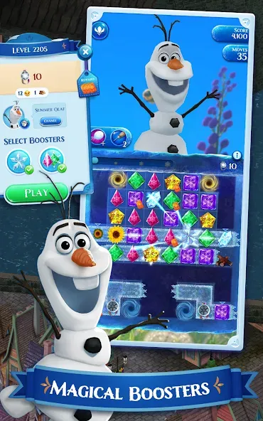 Disney Frozen Free Fall Games  [МОД Unlimited Money] Screenshot 5