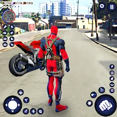 Скачать взломанную Miami Rope Hero Spider Game 2  [МОД Много монет] - последняя версия apk на Андроид