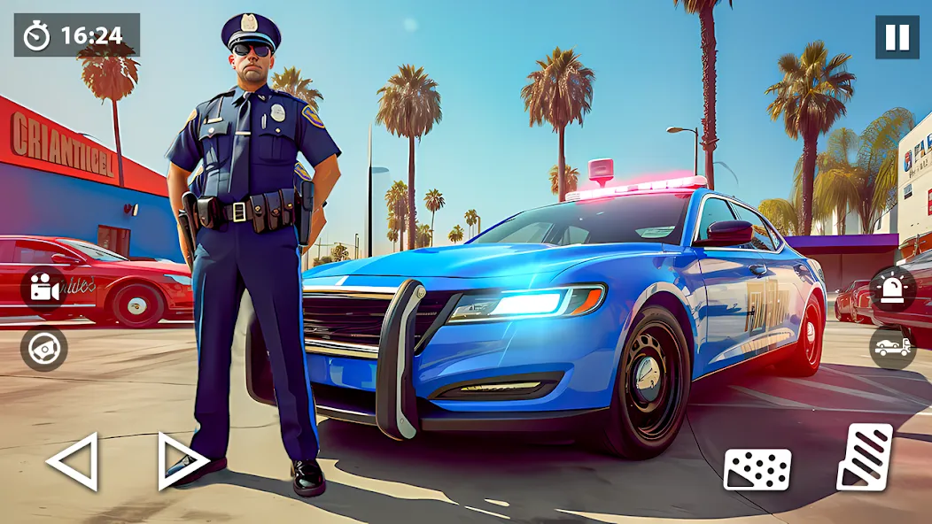 US Police Car Transporter Game (Полицейский транспорт игры)  [МОД Mega Pack] Screenshot 1