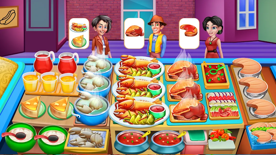 Cooking Food: Time Management  [МОД Бесконечные деньги] Screenshot 4