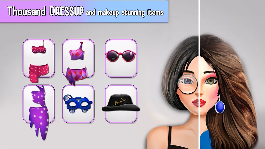 Fashion Stylist Makeup Dressup  [МОД Меню] Screenshot 4