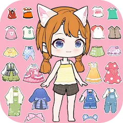 Скачать взлом YOYO Doll Anime Dress Up Game (ЙОЙО)  [МОД Unlimited Money] - полная версия apk на Андроид