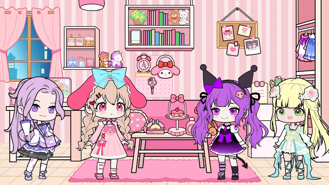 YOYO Doll School life Dress up (ЙОЙО Лайф ворлд)  [МОД Mega Pack] Screenshot 2