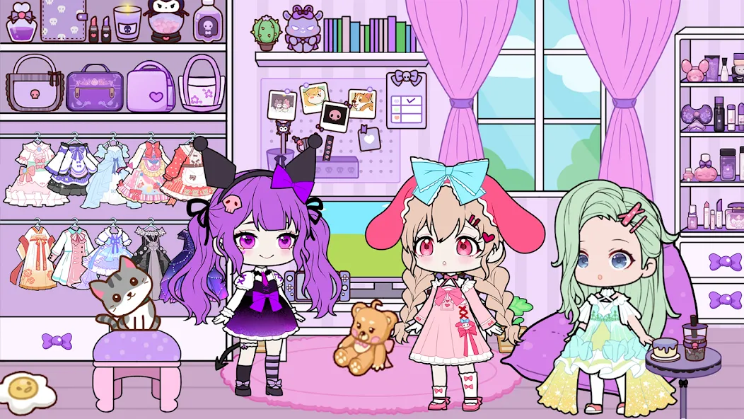 YOYO Doll School life Dress up (ЙОЙО Лайф ворлд)  [МОД Mega Pack] Screenshot 4