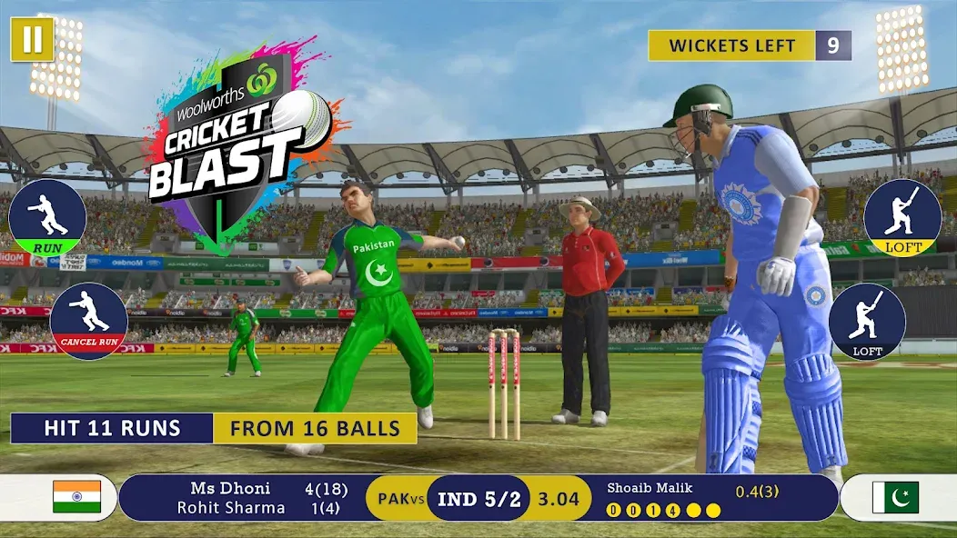 World Cricket Games Offline  [МОД Бесконечные монеты] Screenshot 2