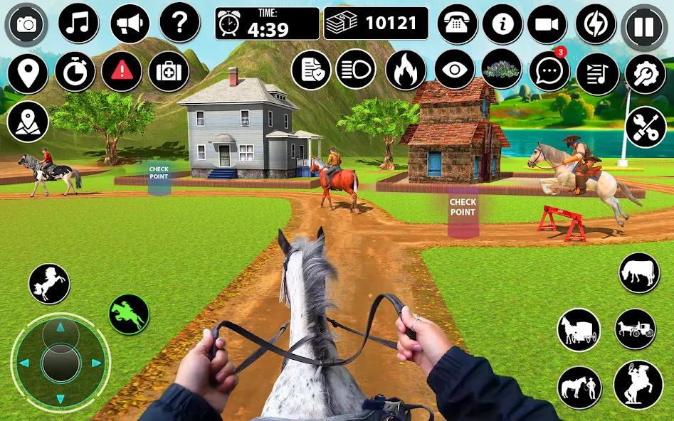 Horse Cart Taxi Transport Game  [МОД Все открыто] Screenshot 2