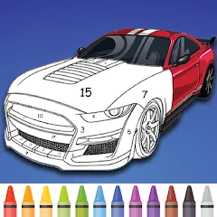 Взломанная Cars Color By Number (Цветные машины по номерам)  [МОД Меню] - стабильная версия apk на Андроид