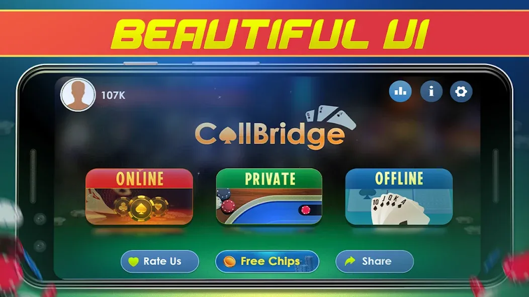 Call Bridge Card Game - Spades (Карточная игра Колл Бридж)  [МОД Unlocked] Screenshot 5