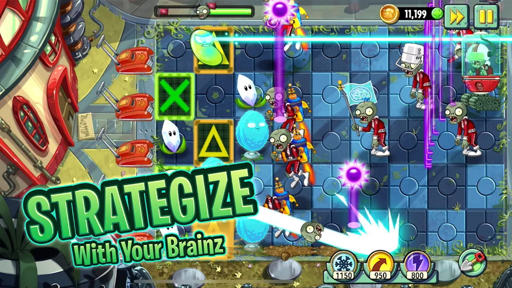 Plants vs Zombies™ 2 (Планты против Зомби 2)  [МОД Mega Pack] Screenshot 1