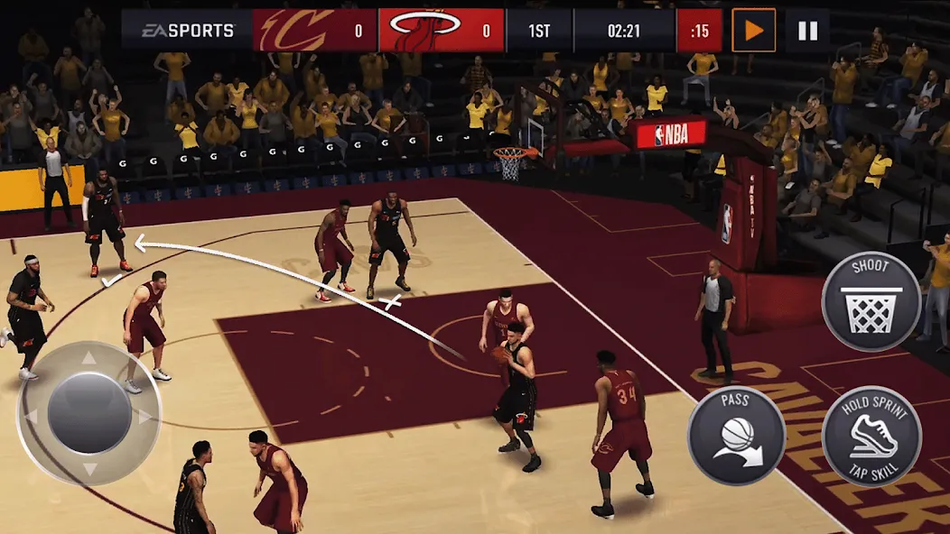 NBA LIVE Mobile Basketball (НБА Лайв Мобайл)  [МОД Бесконечные монеты] Screenshot 1