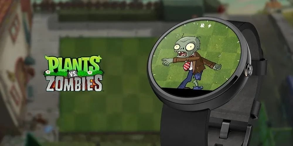 Plants vs. Zombies™ Watch Face  [МОД Unlimited Money] Screenshot 1