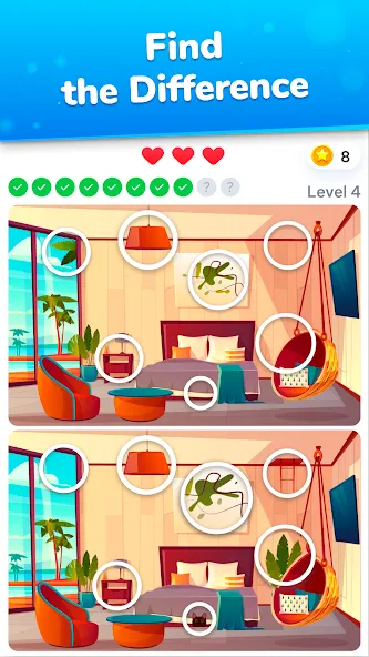 Differences - find & spot them  [МОД Unlimited Money] Screenshot 1