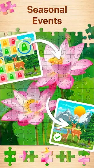 Jigsaw Puzzles - Puzzle Games  [МОД Бесконечные деньги] Screenshot 4