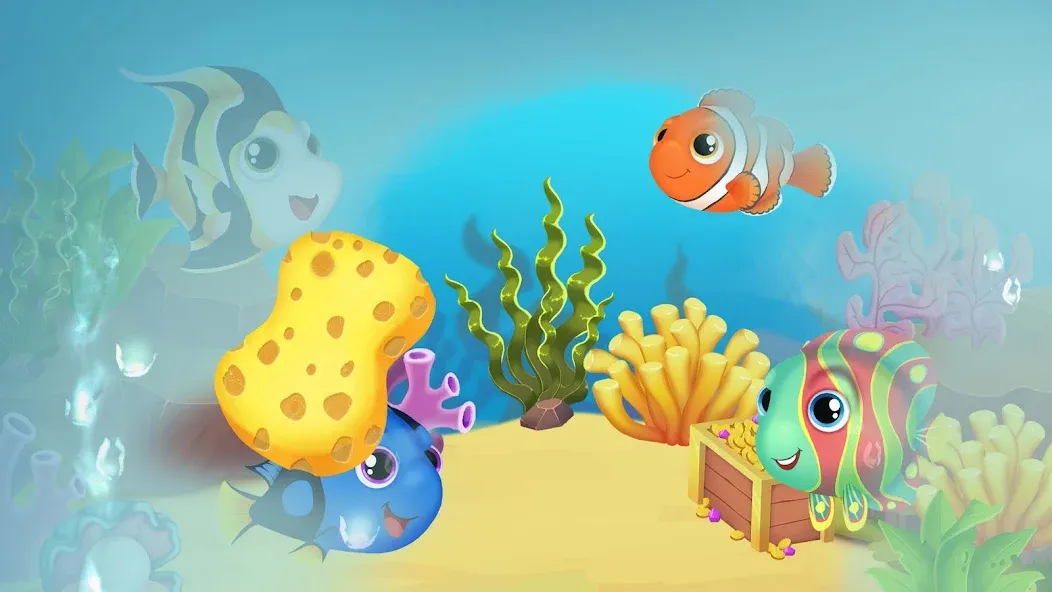 Baby Aquarium - Fish game  [МОД Много монет] Screenshot 2