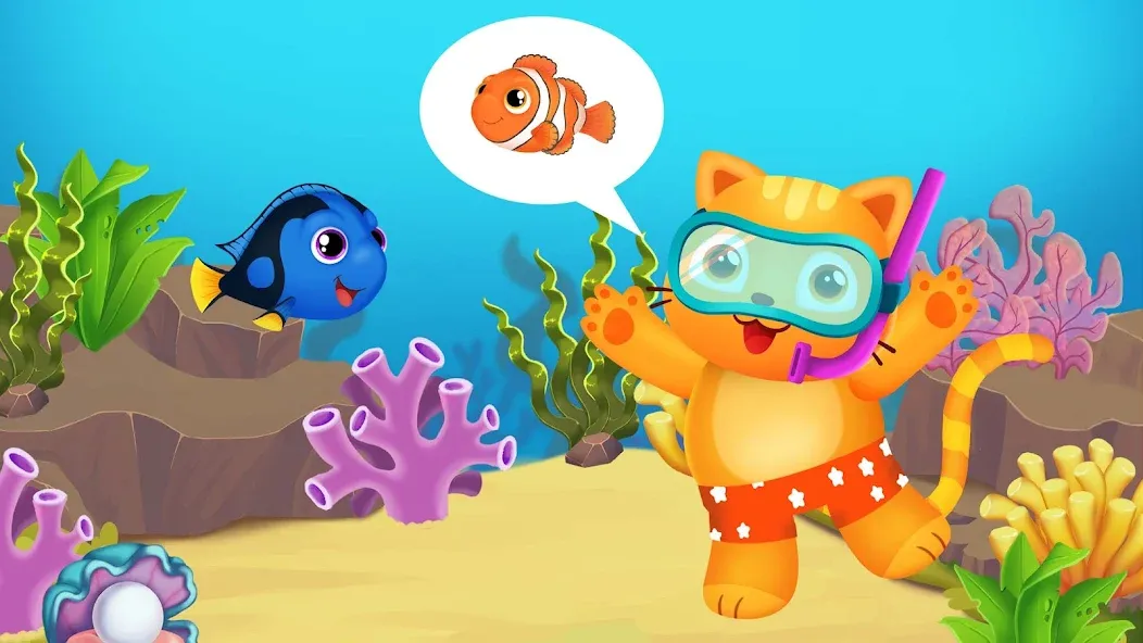 Baby Aquarium - Fish game  [МОД Много монет] Screenshot 3