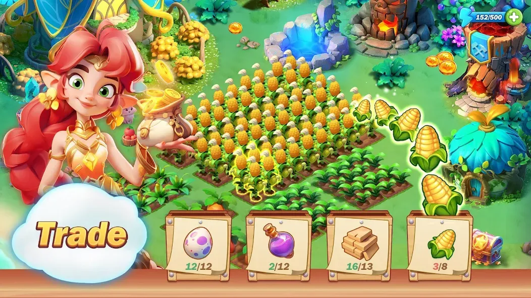 Pixie Island - Farming Game (Пикси Айленд)  [МОД Много монет] Screenshot 3