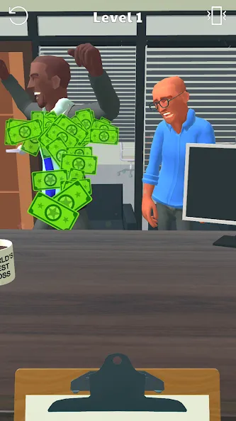 Boss Life 3D: Office Adventure (Босс Лайф 3Д)  [МОД Много денег] Screenshot 2