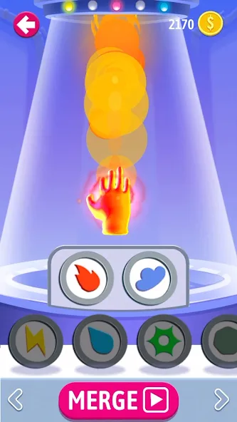 Elemental Gloves - Magic Power (Элементальные перчатки)  [МОД Бесконечные монеты] Screenshot 1