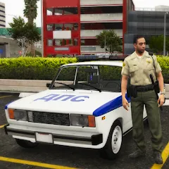 Взломанная Police Car Riders: VAZ 2107  [МОД Menu] - стабильная версия apk на Андроид