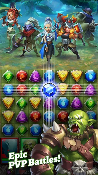 Dragon Strike: Puzzle RPG (Драгон Страйк)  [МОД Unlocked] Screenshot 3