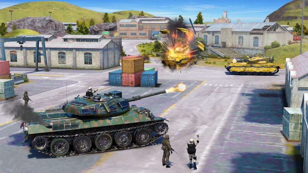 Tank Battle Army Games 2023  [МОД Бесконечные деньги] Screenshot 4