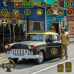 Взломанная Indian Taxi Simulator car Game (Индийский такси симулятор автомобиля Игра)  [МОД Меню] - стабильная версия apk на Андроид