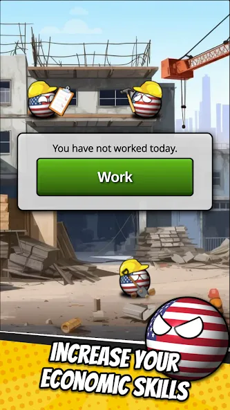 e-Sim Countryball Be President  [МОД Menu] Screenshot 4