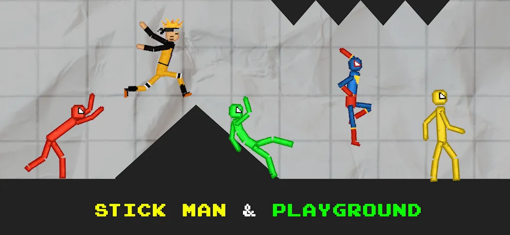 Stickman Playground (тикман Плейграунд)  [МОД Много монет] Screenshot 3