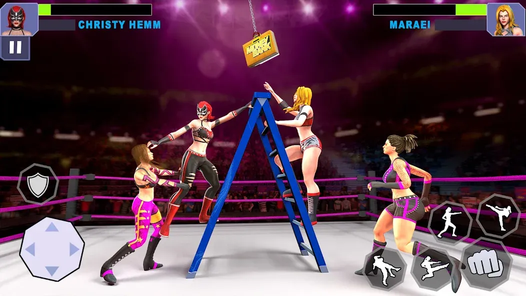 Bad Girls Wrestling Game  [МОД Много монет] Screenshot 3