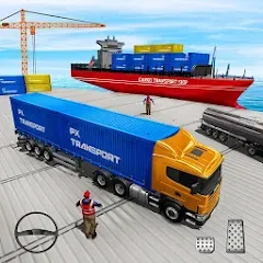 Скачать взломанную Cargo Transport Truck Driving (Грузовик перевозки грузов)  [МОД Бесконечные деньги] - стабильная версия apk на Андроид