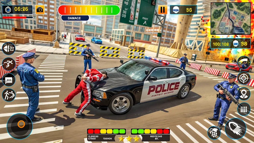 US Police Shooting Crime City  [МОД Много денег] Screenshot 3