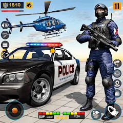 Скачать взлом US Police Shooting Crime City  [МОД Много денег] - полная версия apk на Андроид