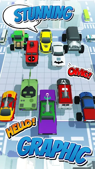 Superhero Car Merge Battle  [МОД Бесконечные монеты] Screenshot 4