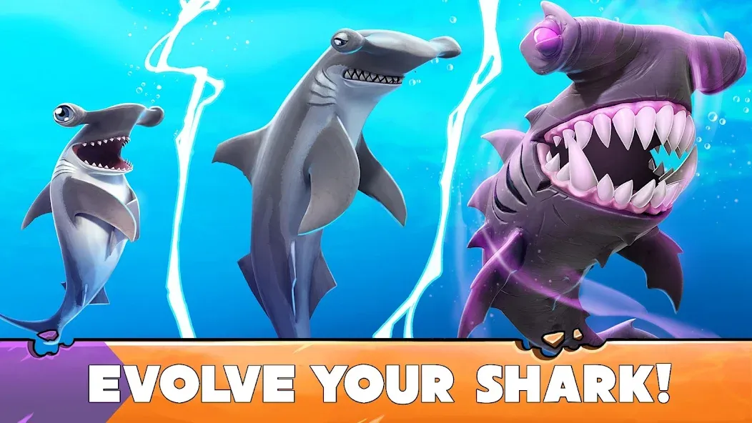 Hungry Shark Evolution (Хангри Шарк Эволюшн)  [МОД Бесконечные монеты] Screenshot 4