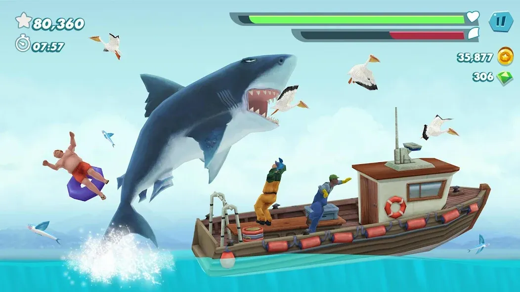 Hungry Shark Evolution (Хангри Шарк Эволюшн)  [МОД Бесконечные монеты] Screenshot 5