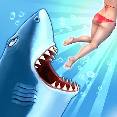 Скачать взломанную Hungry Shark Evolution (Хангри Шарк Эволюшн)  [МОД Бесконечные монеты] - стабильная версия apk на Андроид