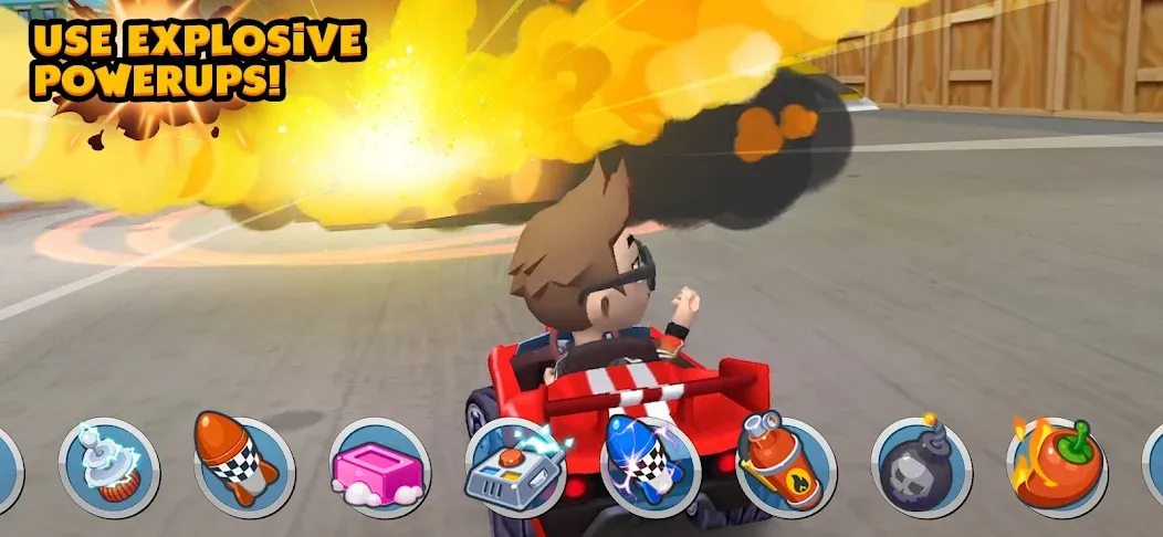 Boom Karts Multiplayer Racing (Бум Картс Мультиплеер Рейсинг)  [МОД Меню] Screenshot 4