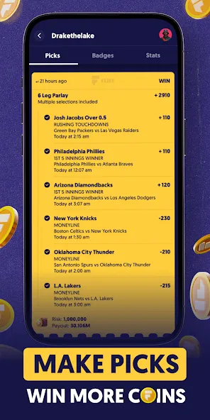 Fliff - Sports Picks (Флифф)  [МОД Меню] Screenshot 2