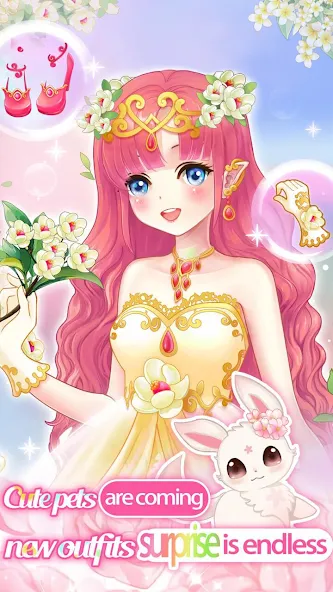 Dream Flower Dressup  [МОД Много денег] Screenshot 1